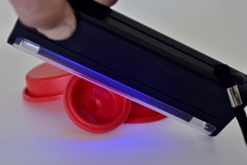 gumový výrobok označený UV atramentom inkjetovou technológiou